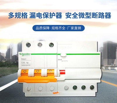 厂家直销施耐德多规格安全微型断路器 EA9系列漏电保护器厂家批发