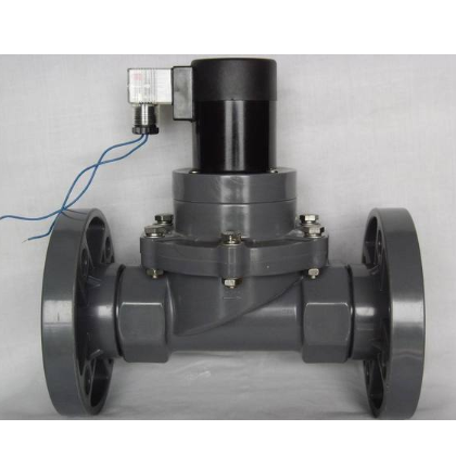 DN50PVC电磁阀,耐腐蚀法兰式农林灌溉电磁阀