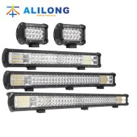 汽车LED light bar 三目悍马二三排射灯改装车顶灯长条灯工作灯