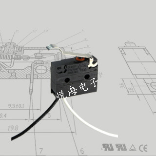 IP67认证防水微动开关 汽车门锁开关 充电枪电磁锁防水开关WS1